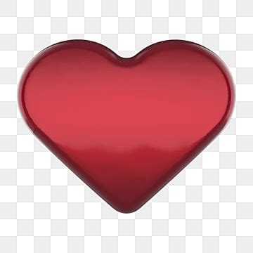 Red Heart 3d PNG Red 3d Heart 2 Valentine Heart Hearts PNG Image