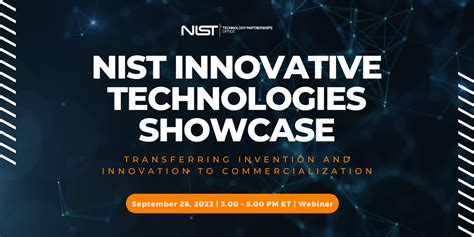 NIST Innovative Technologies Showcase | NIST