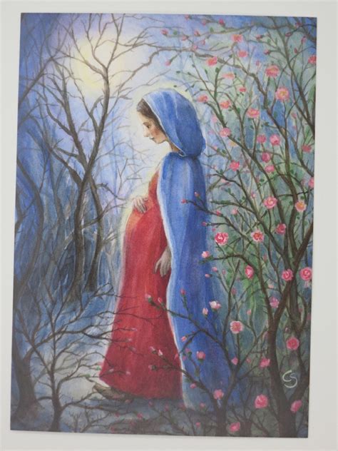 maria durch ein dornwald ging postkarte jahreszeitentisch waldorf