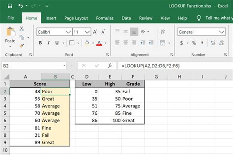 How To Use The Lookup Function In Excel