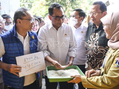 Mendag Sidak Pasar Induk Beras Cipinang Antara Foto