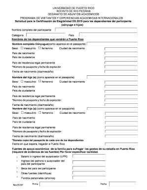 Fillable Online Daarrp Uprrp Universidad De Puerto Rico Recinto De Rio