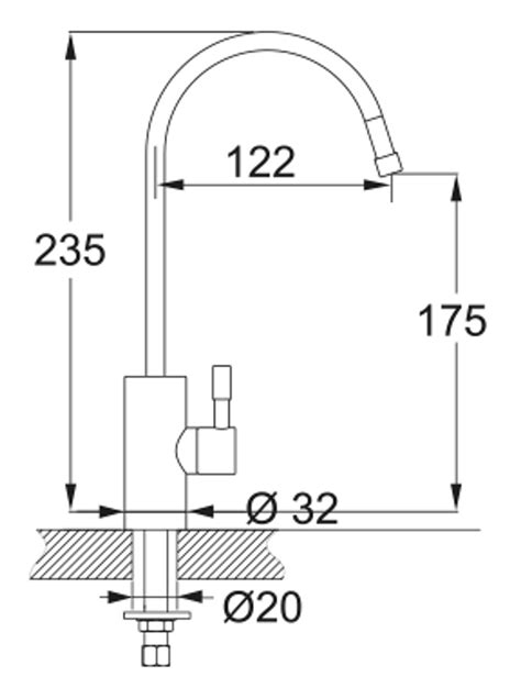 Franke Chrome Filter Housing Mini Filterflow Tap Uk