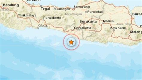 Gempa Bumi Terkini Di Yogyakarta Senin Mei Info Bmkg Titik