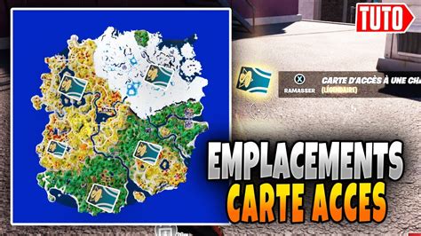 TOUT LES EMPLACEMENTS DES CARTES ACCES AU CHAMBRE FORTE SUR FDORTNITE