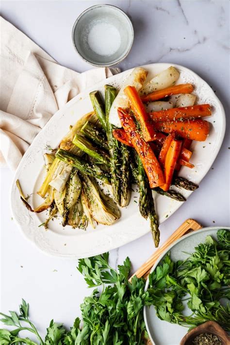 Roasted Spring Vegetables Plant Based With Amy