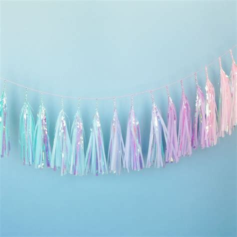 Studio Mucci Iridescent Party Tassel Garland Unicorn Party