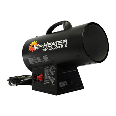 Mr Heater 125000 Btu Forced Air Propane Portable Heater Mh125qfav