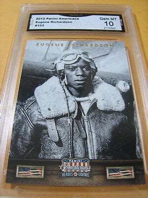 Eugene Richardson Tuskegee Airmen Panini Americana Graded