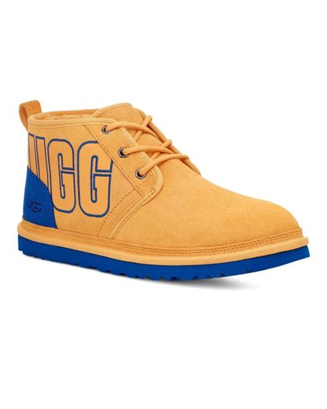 Ugg Suede Neumel Graphic Outline Chukka Boot In Blue For Men Lyst