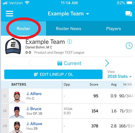 Setting Your Lineup Espn Fan Support