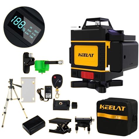 Keelat Line D D Laser Level Green Light Cross Self Leveling