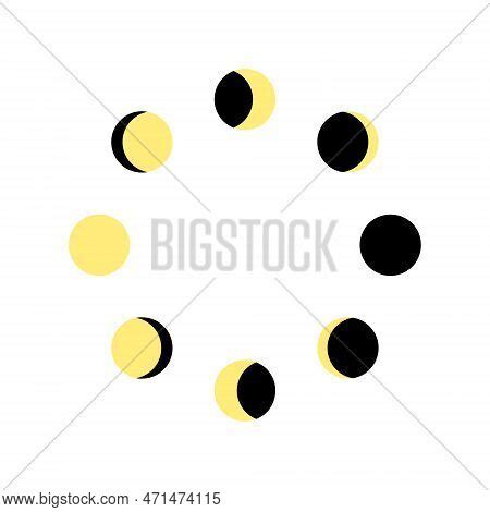 Moon Phases Moving Vector Photo Free Trial Bigstock