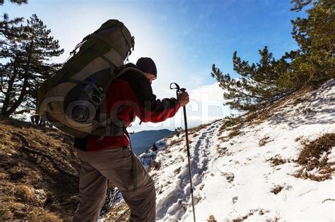 Wanderung Auf Der Krim Stock Bild Colourbox