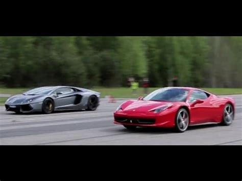 50p Lamborghini Aventador LP700 4 Vs Ferrari 458 Italia Presscar X