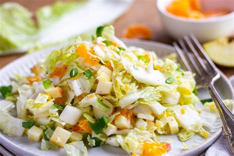 Chinakohl Salat Mit Mandarinen Und Apfel Herrlich Fruchtig