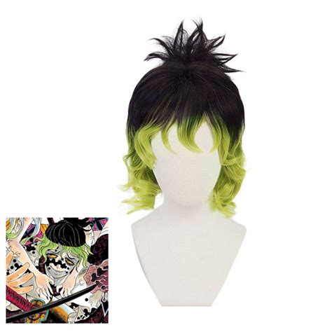 Anime Demon Slayer Kimetsu No Yaiba Giyuutarou Cosplay Wig