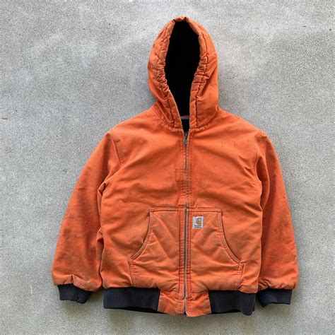 Vintage Boys Carhartt Jacket Really Nice Color And Depop