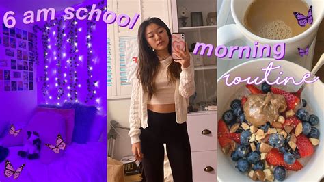 6am Productive School Morning Routine 2021 Youtube