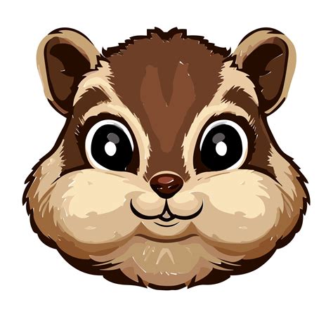 Chipmunk face,chipmunk woodland character, AI Generative 31615380 PNG