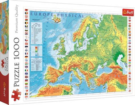 Puzzle Mapa F Sico De Europa Piezas Puzzlemania Es