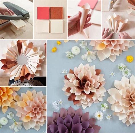 Fleur En Papier Facile Faire Id Es Et Tutoriels Fleur En