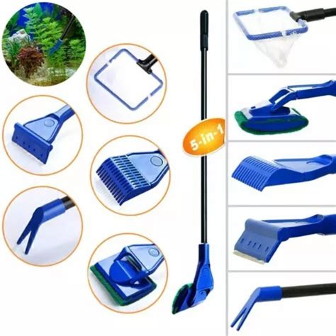 KIT DE 5 réservoirs d aquarium filet à poisson râteau accessoires