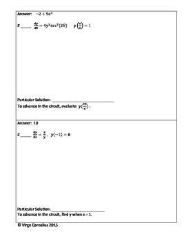 Differential Equations Worksheet With Answers Ivuyteq