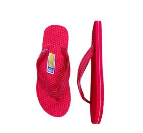 National Red Men Acupressure Hawai Rubber Slipper Size At Rs