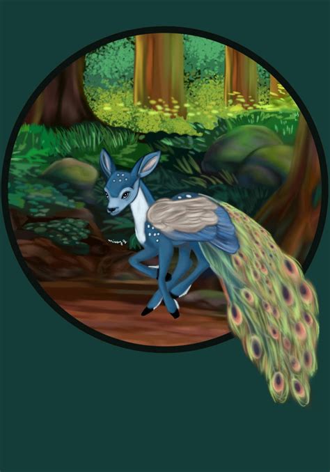 Peadeer Peacock And Deer By Missyjs On Deviantart