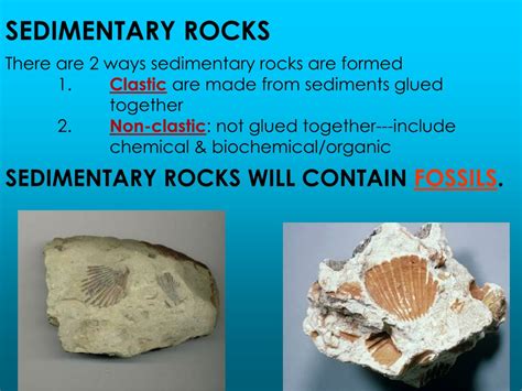 PPT SEDIMENTARY ROCKS There Are 2 Ways Sedimentary Rocks Are Formed