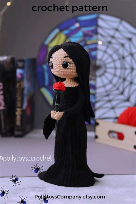 Crochet Pattern Doll In Black Dress Amigurumi Doll Crochet Doll Artofit