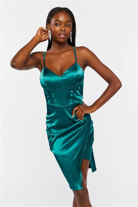 Satin Corset Mini Dress