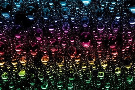 Colorful Water Drops Stock Images - Image: 10097824