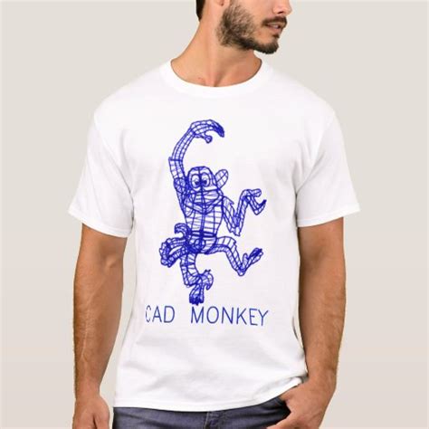 Cad Monkey T Shirt Zazzle