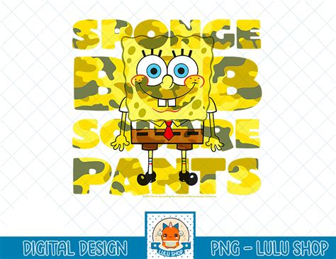 Spongebob Squarepants Camo Pants T Shirt Png Inspire Uplift