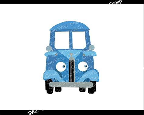 Little Blue Truck Frame SVG File for Cricut and Silhouette - Etsy