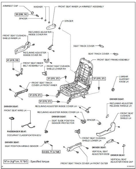 Toyota Sienna Service Manual Front Seat Assembly For Manual Seat Seat