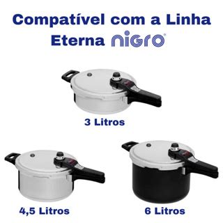 Borracha Panela De Pressão Eterna Nigro 3 4 5 6lts Original Shopee Brasil