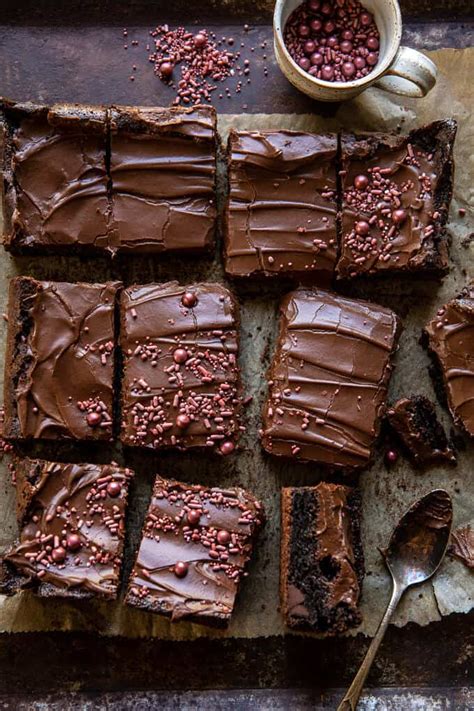 Old Fashioned Iced Fudge Brownies Half Baked Harvest