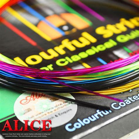 A Complete Set Of Colored Classical Guitar Strings Nylon Anti Rust Copper Alloy Wrapped Strings