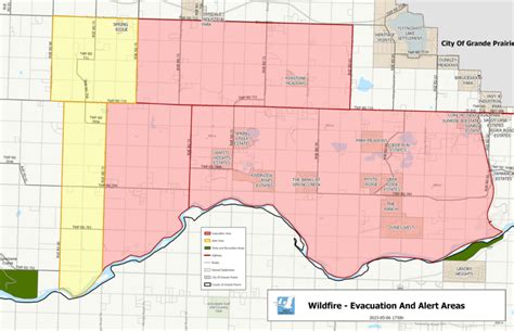 Update Wapiti River Wildfire Evacuation Alert Area Expanded North My Grande Prairie Now