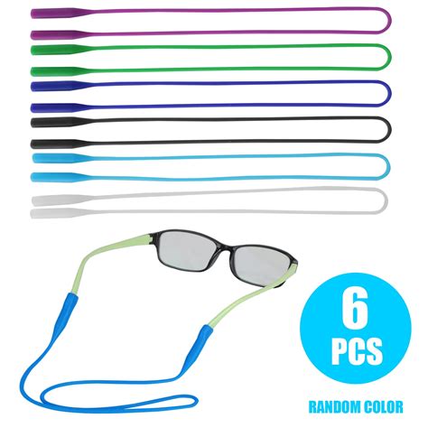 Eeekit Pcs Anti Slip Silicone Glasses Straps Soft Eyewear Retainer