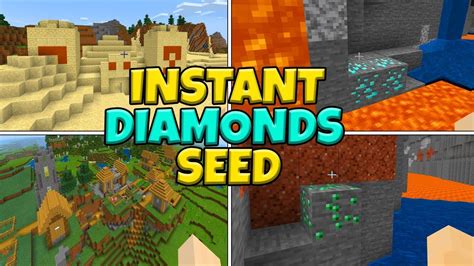 Instant Diamonds You Ll LOVE This Seed For Minecraft Bedrock Edition