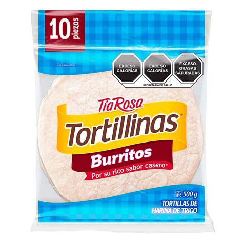 Precios Tortillinas Tía Rosa Burritos 10 piezas 500 grs Compara y