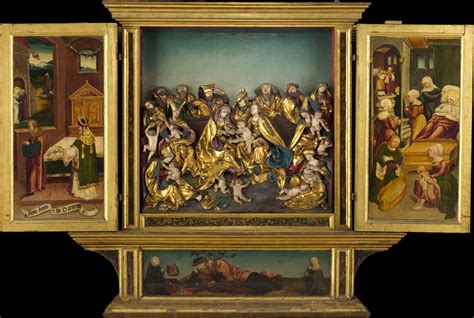 Altarpiece With Scenes From The Life Of The Virgin German The