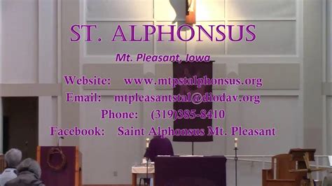 Daily Mass 3 17 21 Mtp St Alphonsus Youtube