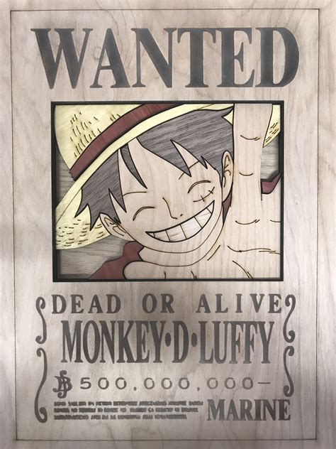 Monkey D Luffy Wanted Poster