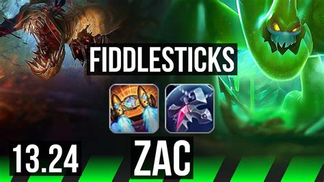 FIDDLE Vs ZAC JNG Rank 1 Fiddle 7 1 7 1100 Games Godlike KR