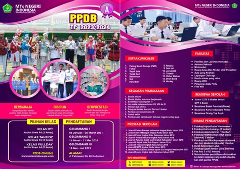 CONTOH BROSUR PPDB 2023/2024 SMP/MTs SMA/SMK KEREN